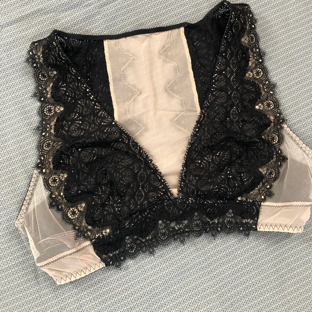 Victoria’s Secret chantilly lace plunge bralette